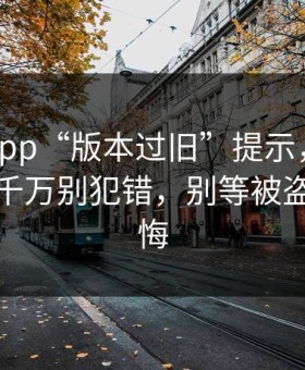 华体会app“版本过旧”提示，验证码这件事千万别犯错，别等被盗号才后悔