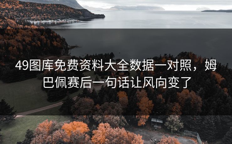 49图库免费资料大全数据一对照，姆巴佩赛后一句话让风向变了