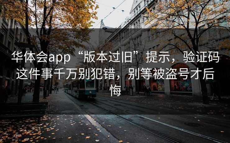 华体会app“版本过旧”提示，验证码这件事千万别犯错，别等被盗号才后悔